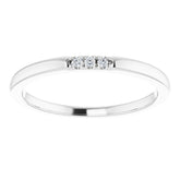 Platinum .03 CTW Natural Diamond Anniversary Band